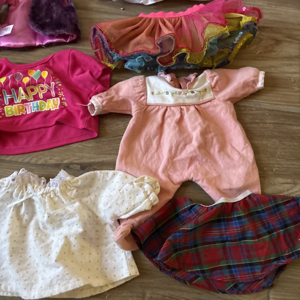 LOT OF 12 ASSORTED DOLL CLOTHES‎ & Accessories Build A Bear, Og Dolls - Picture 5 of 6